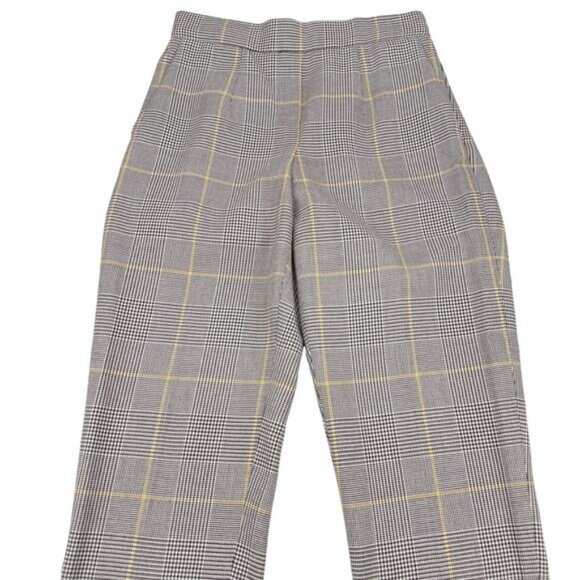 Aritzia Babaton Conan Plaid Crop Trouser Women's Size 2 - Picture 4 of 8
